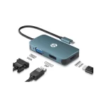 Adaptador HP USB-C Multipuerto HDMI VGA USB-A PD - Imagen 2