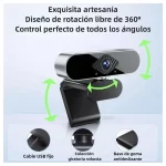 Cámara Web STEELLE & DECKER 2K Micrófono USB - Imagen 4
