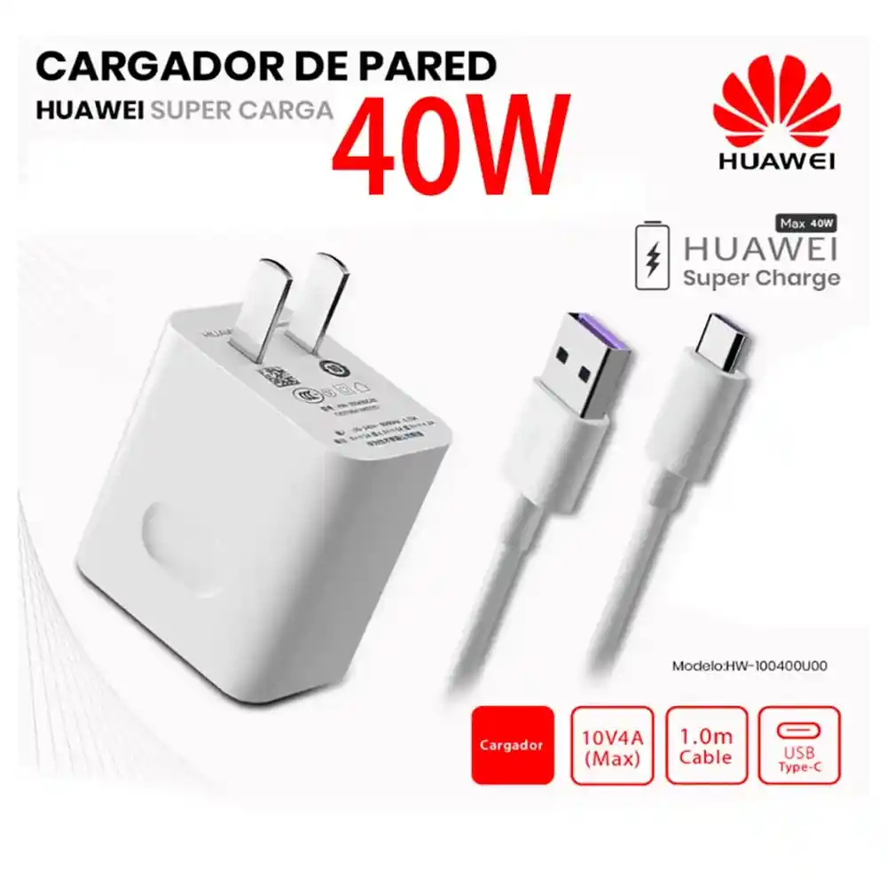 Cargador HUAWEI SuperCharge 40W USB-C