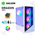 Case Gamer HALION Dragon CR15 Blanco 500W Rainbow LED - Imagen 2