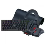 Combo Gamer 4 en 1 Teclado Mouse Headset Mousepad - Imagen 2