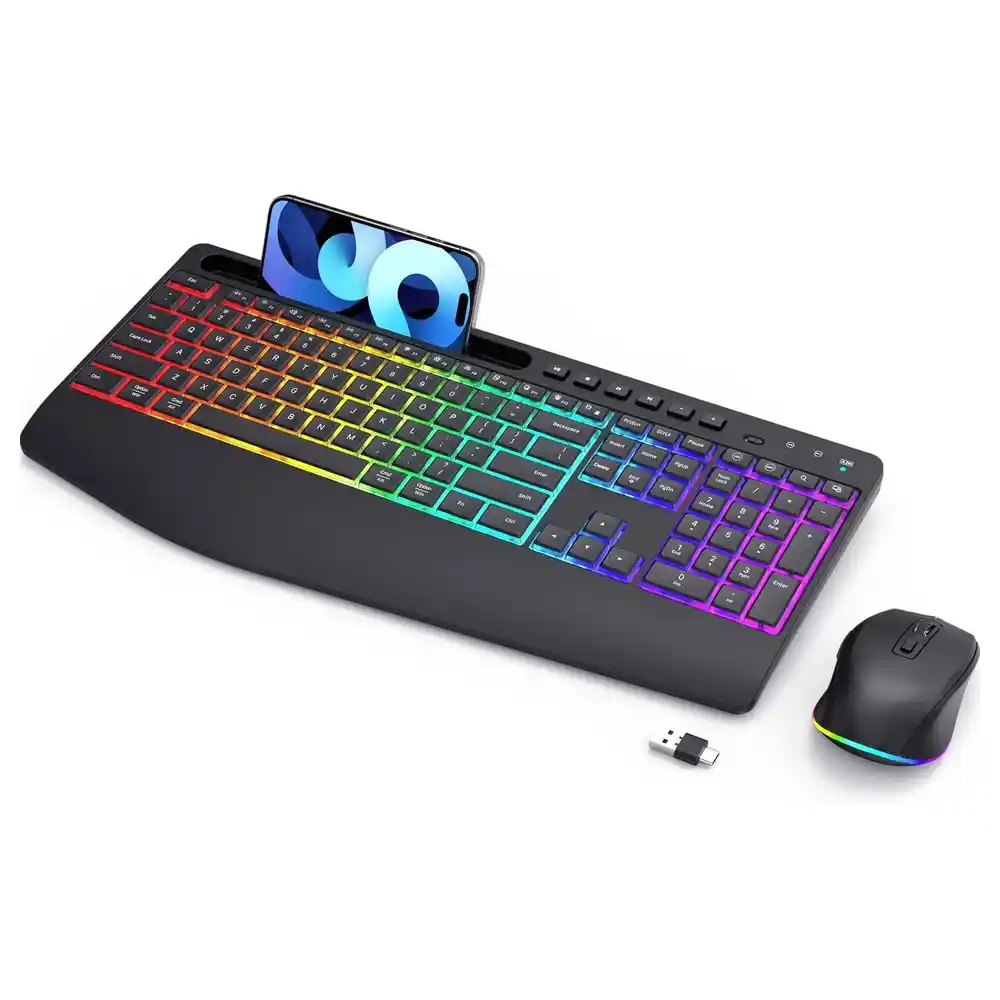 Combo Inalámbrico Teclado de Membrana y Mouse 1200 DPI