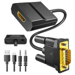 Convertidor HDMI a VGA con Audio Full HD 1080p - Imagen 4