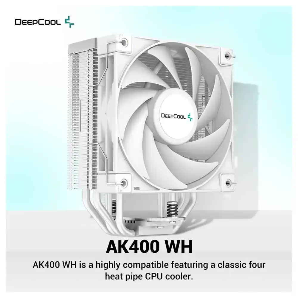 Disipador CPU DEEPCOOL AK400 WH Blanco 220W TDP