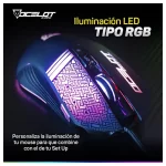 Mouse Gamer Alámbrico 3200 DPI LED 7 Botones - Imagen 4