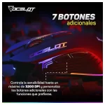 Mouse Gamer Alámbrico 3200 DPI LED 7 Botones - Imagen 5