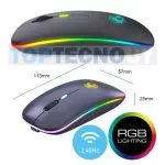 Mouse Inalámbrico Recargable Bluetooth/2.4GHz RGB - Imagen 3