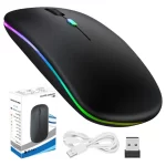 Mouse Inalámbrico Recargable Bluetooth/2.4GHz RGB - Imagen 5