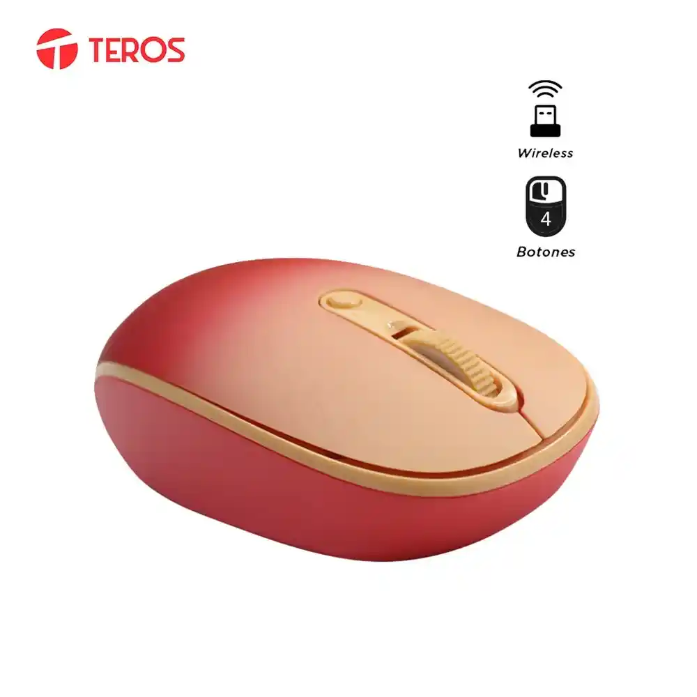 Mouse Inalámbrico TEROS 1600 DPI 4 Botones