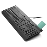 Teclado Alámbrico USB Lector de Tarjeta Inteligente - Imagen 3