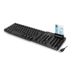 Teclado Alámbrico USB Lector de Tarjeta Inteligente - Imagen 5