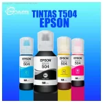 Tinta Original EPSON 504 Azul EcoTank - Imagen 2